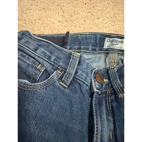 OshKosh BGosh Girls Bootcut Jeans Size 10 Adjustable Regular Denim Blue - Picture 5 of 6